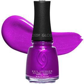 China Glaze Summer Reign vivid purple nail polish front view