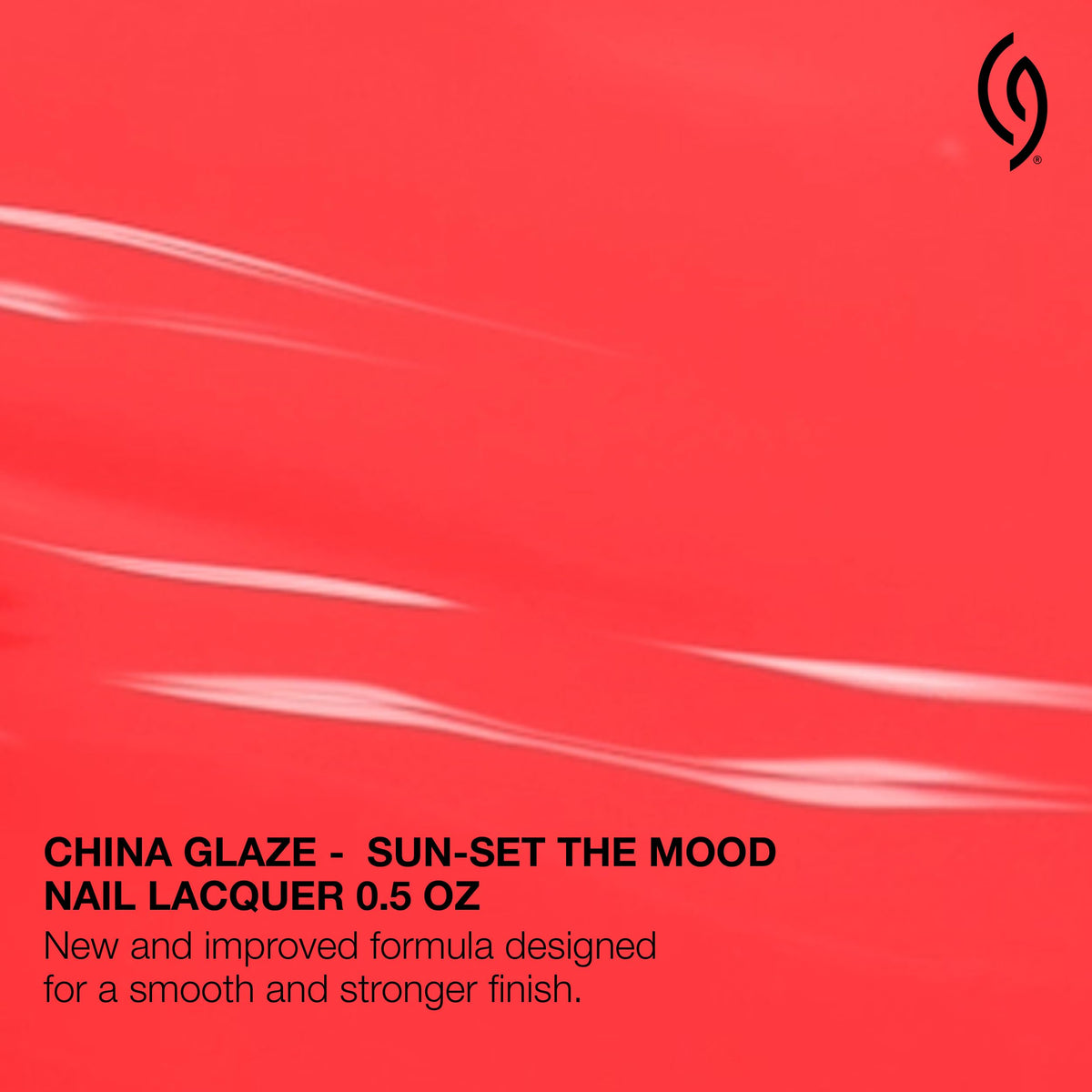 China Glaze Sun-Set the Mood Nail Lacquer bottle side view