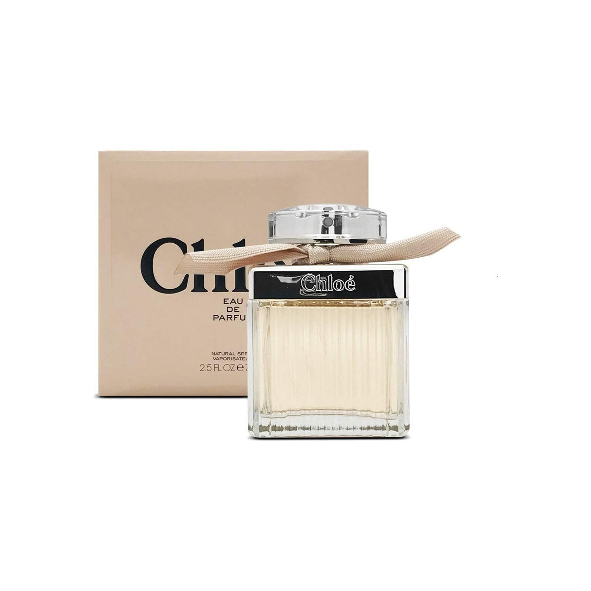 Chloe Eau de Parfum Spray 2.5 Ounce packaging with ribbon