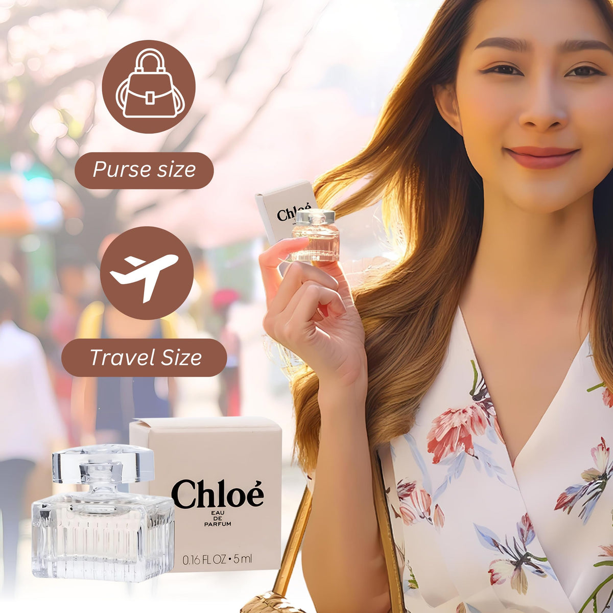 Chloe Perfume Mini Splash 5ml on a vanity
