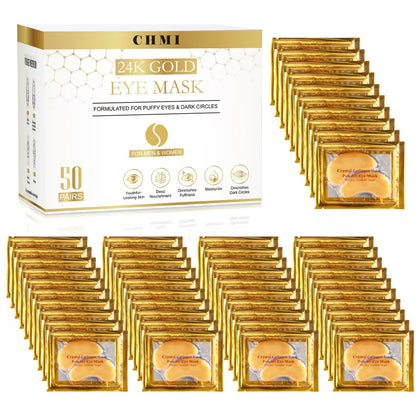 CHMI 24K Gold Under Eye Patches front view packaging