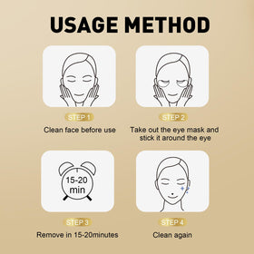 CHMI 24K Gold Under Eye Patches showing texture