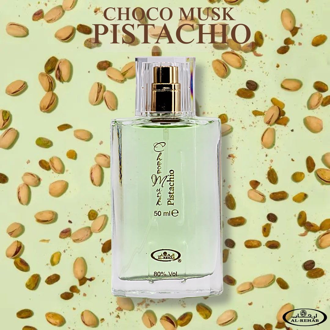Choco Musk Pistachio Eau de Parfum bottle side view