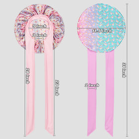 choshion Kids Satin Bonnet close-up showing soft satin material