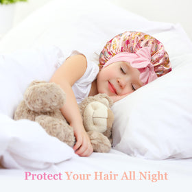 choshion Kids Silk Bonnet Set packaging and contents