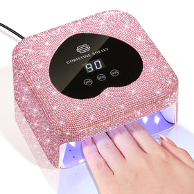 CHRISTINE SHELLY Mini UV Nail Lamp front view with LCD display