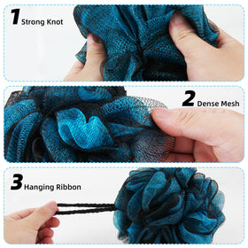 Chuya 60g bath loofah sponge hanging with ribbon