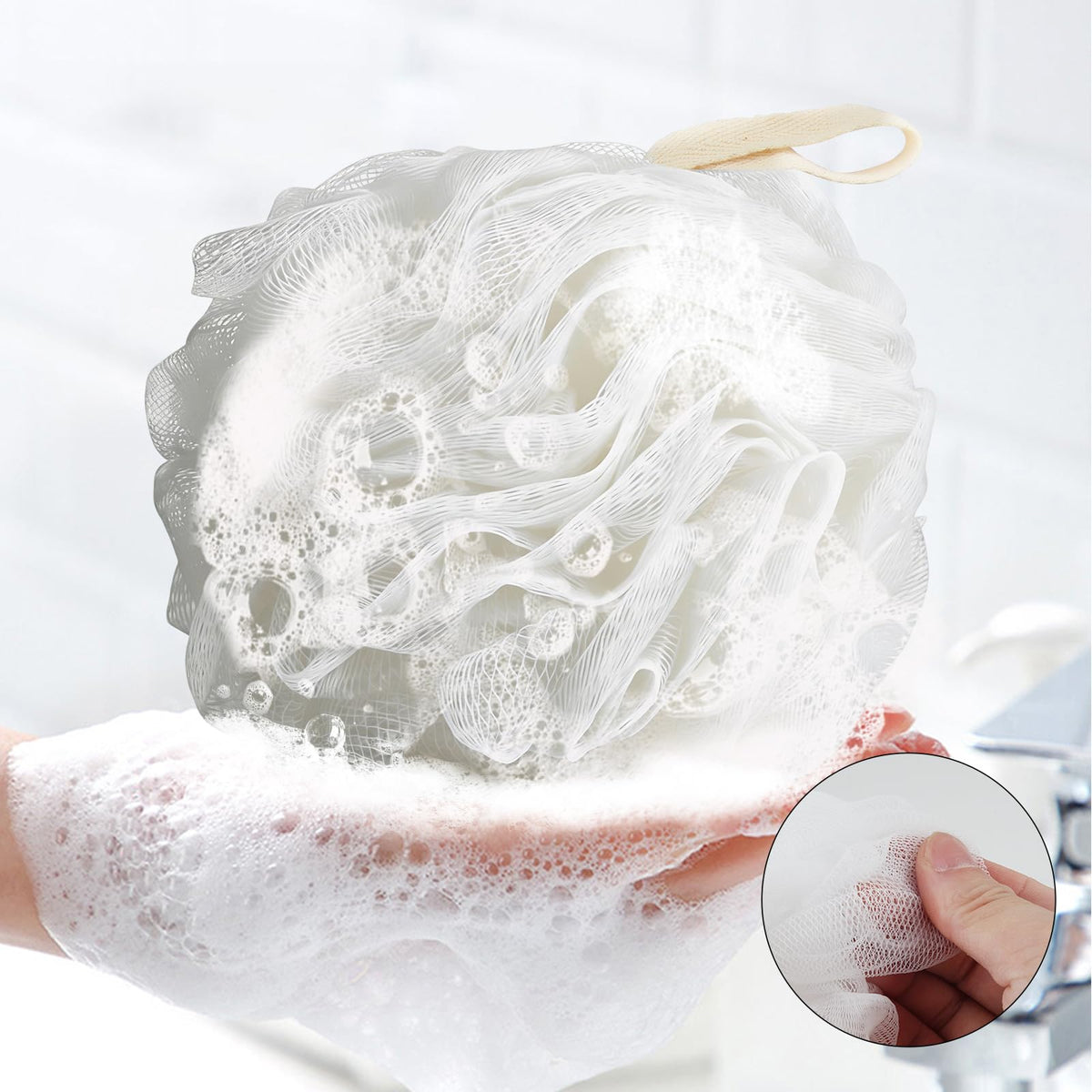 Chuya Bath Sponges 4 Pack packaging