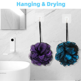 Chuya loofah sponge in use, creating rich foam with body wash
