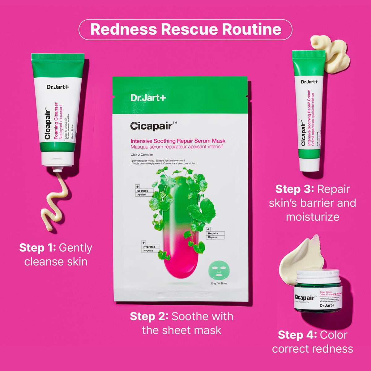 Cicapair Sensitive Skin Serum Face Mask in packaging