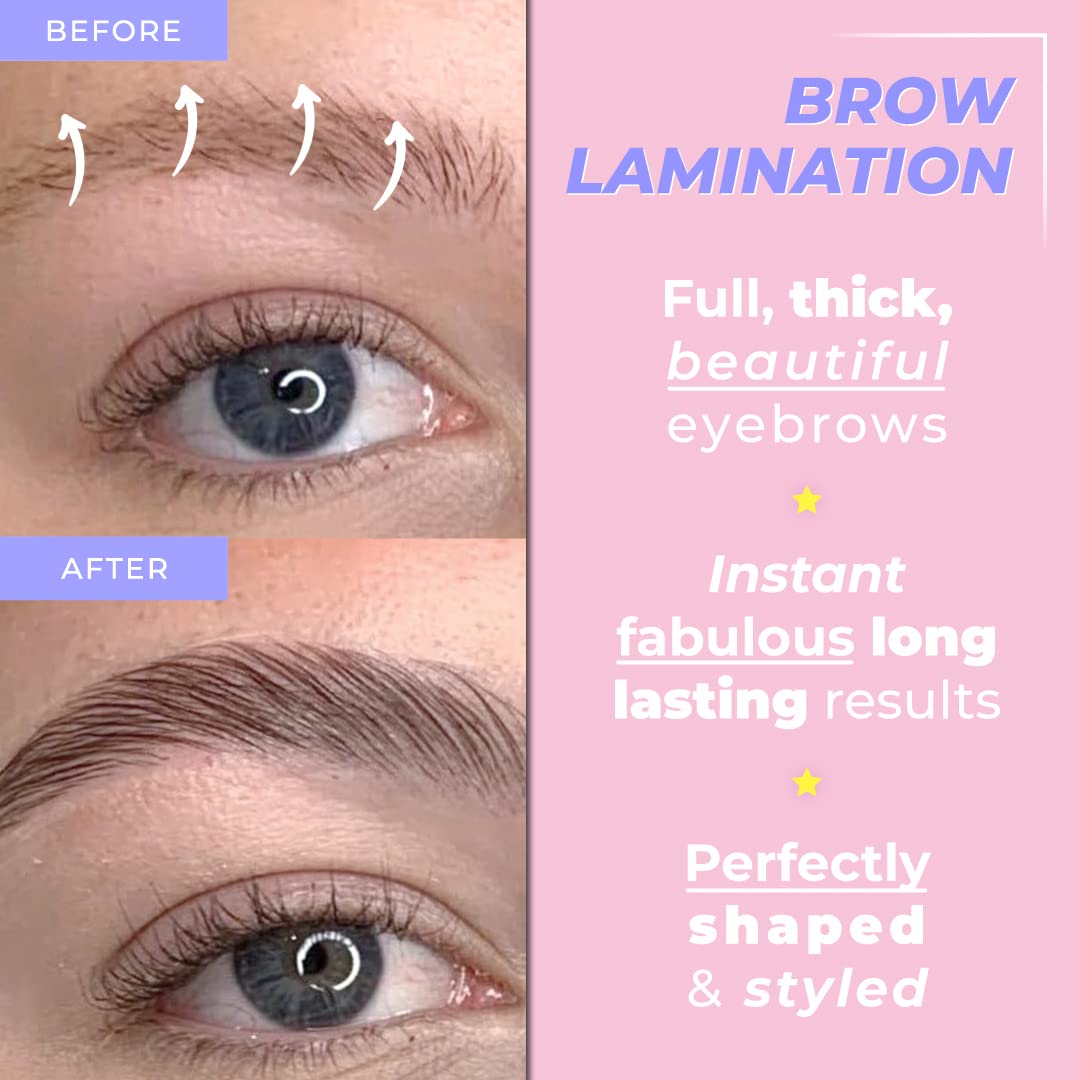 CICI Lash Brow Lamination Kit lotions and brushes laid out