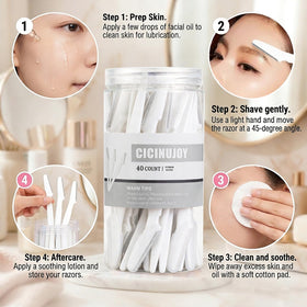 CICINUJOY 40pcs razors displayed in a neat arrangement