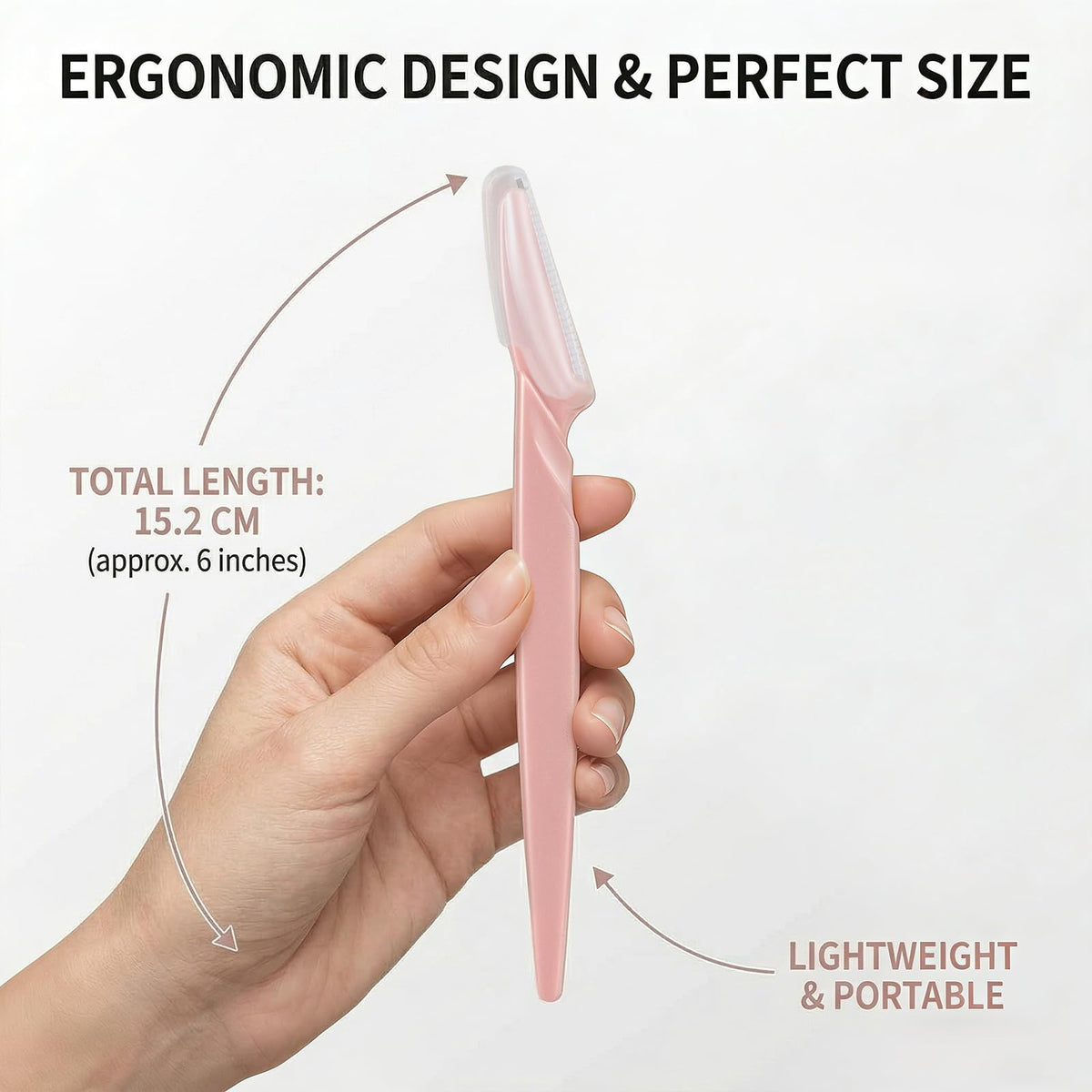 CICINUJOY dermaplane razor in use on facial skin