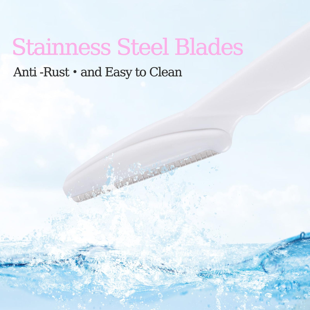 CICINUJOY dermaplane razor set displayed in transparent container