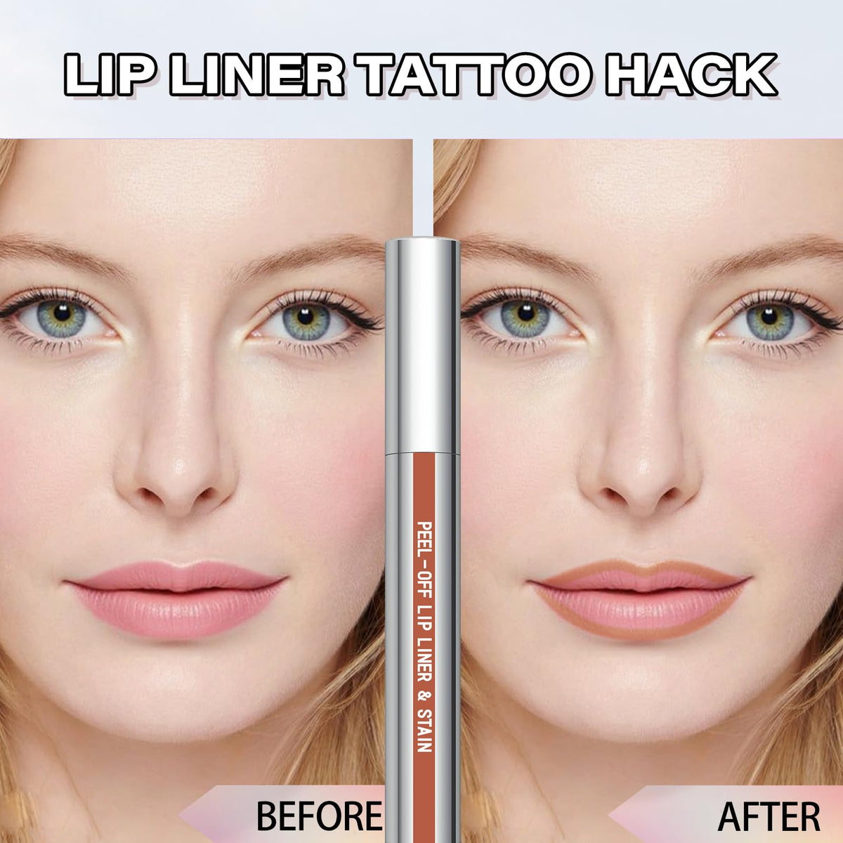 Cilrofelr Peel Off Lip Liner Nude Beige packaging