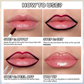 Cilrofelr Peel Off Lip Liner Stain Buff side view