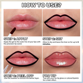 Cilrofelr Peel Off Lip Liner Stain Espresso close-up