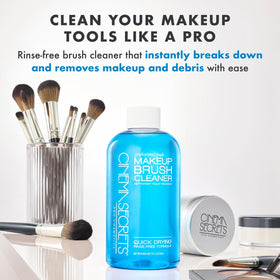 CINEMA SECRETS Makeup Brush Cleaner bottle with label