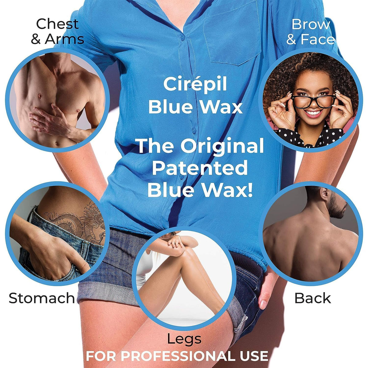 Cirepil Blue Wax Beads packaging side view