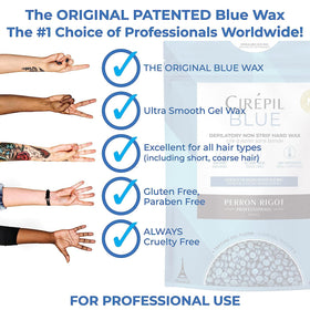 Cirepil Blue Wax Beads used for bikini waxing