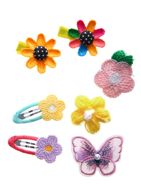 CISMARK rainbow hair clips featuring cloud and fruit designs