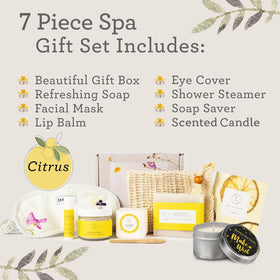 Citrus natural soap bar from Lizush spa set