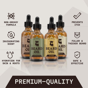 Citrus scent bottle from Striking Viking Beard Oil variety