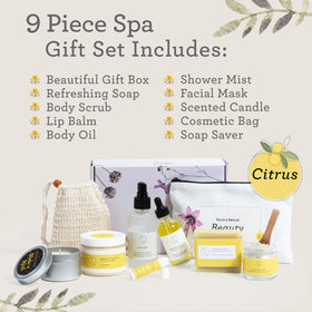 Citrus soap bar from Lizush Citrus Spa Gift Basket