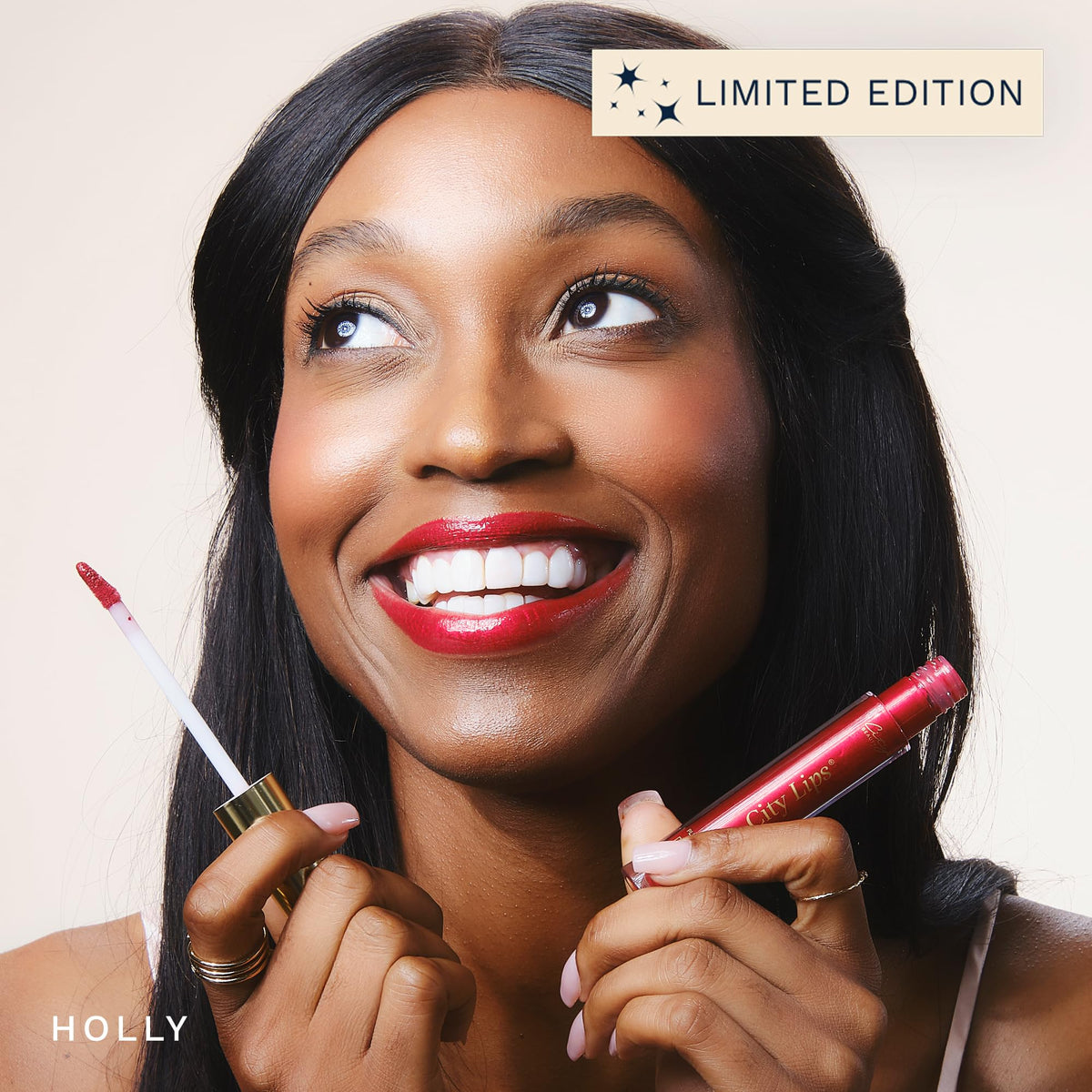 City Beauty City Lips Plumping Lip Gloss Holly shade swatch