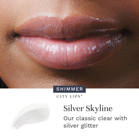 City Beauty City Lips Plumping Lip Gloss Silver Skyline packaging
