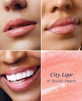 City Beauty City Lips Plumping Lip Gloss South Peach packaging