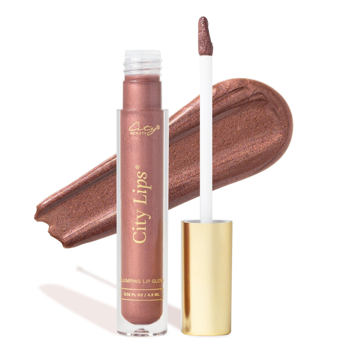 City Beauty Plumping Lip Gloss Plum Springs front view