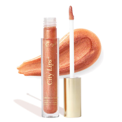 City Beauty Plumping Lip Gloss Sparkling Cider front view