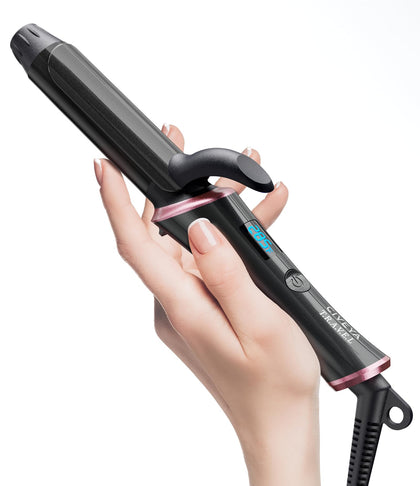 CIVEYA Travel Curling Iron Mini front view with ceramic barrel