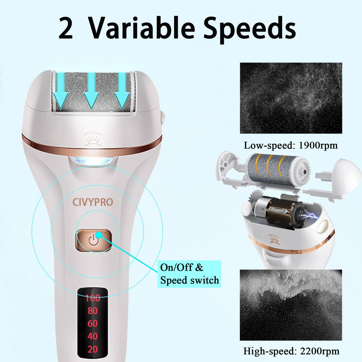 CIVYPRO Electric Callus Remover charging cable