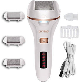 CIVYPRO Electric Callus Remover front view with accessories