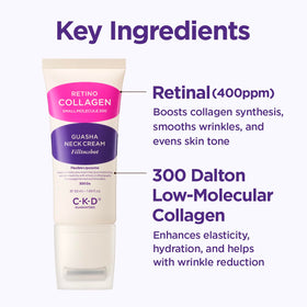 CKD Guaranteed Retinal Collagen Gua Sha Neck Cream application on neck