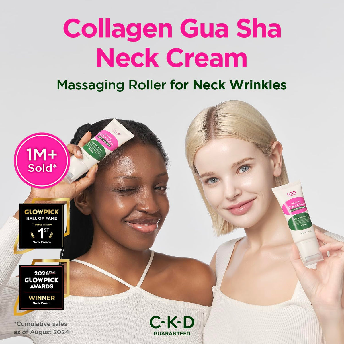 CKD Guaranteed Retinal Collagen Gua Sha Neck Cream packaging