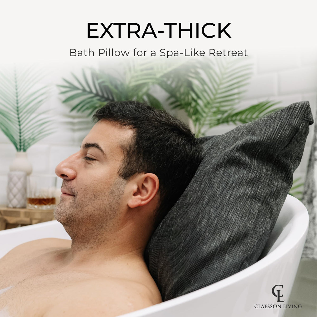 Claessonliving bath pillow being washed in a machine