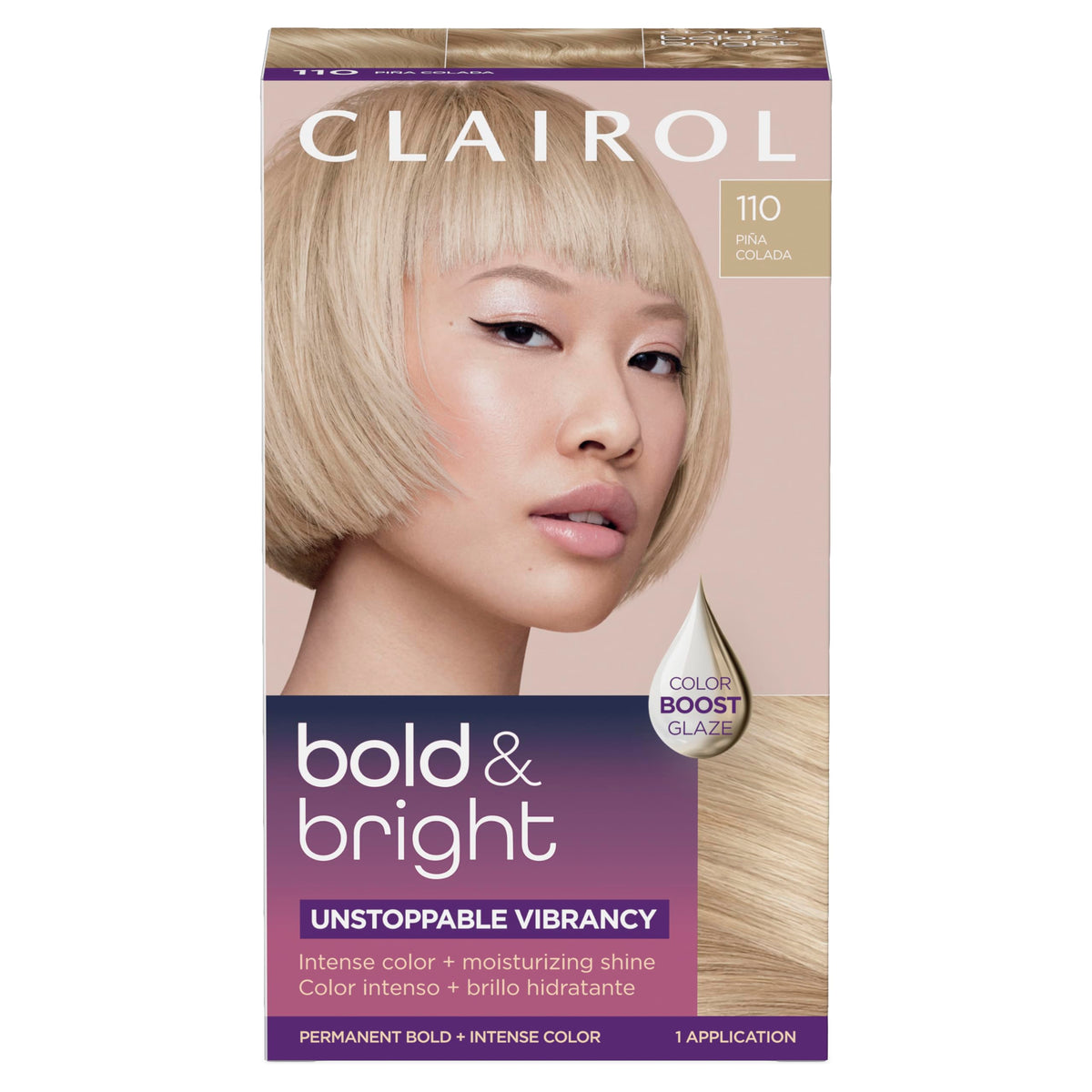 Clairol Bold & Bright Permanent Hair Dye 110 Ultra Light Blonde packaging front view