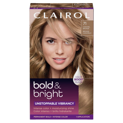 Clairol Bold & Bright Permanent Hair Dye 71 Dark Ash Blonde packaging front view