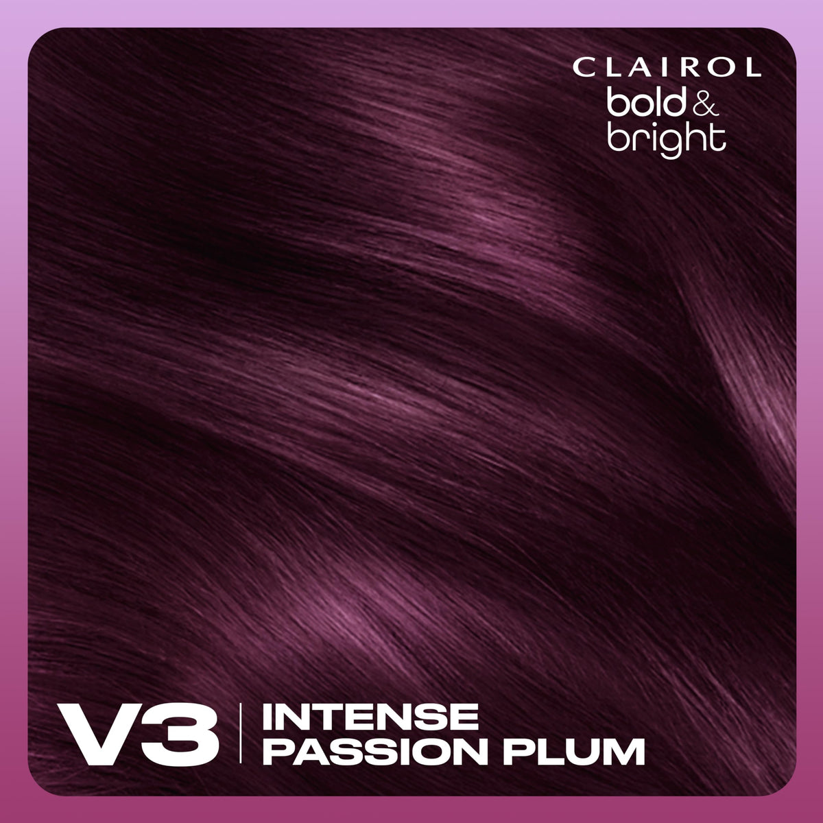 Clairol Bold & Bright Permanent Hair Dye Intense Violet hair colour result