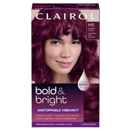 Clairol Bold & Bright Permanent Hair Dye M5 Magenta front view