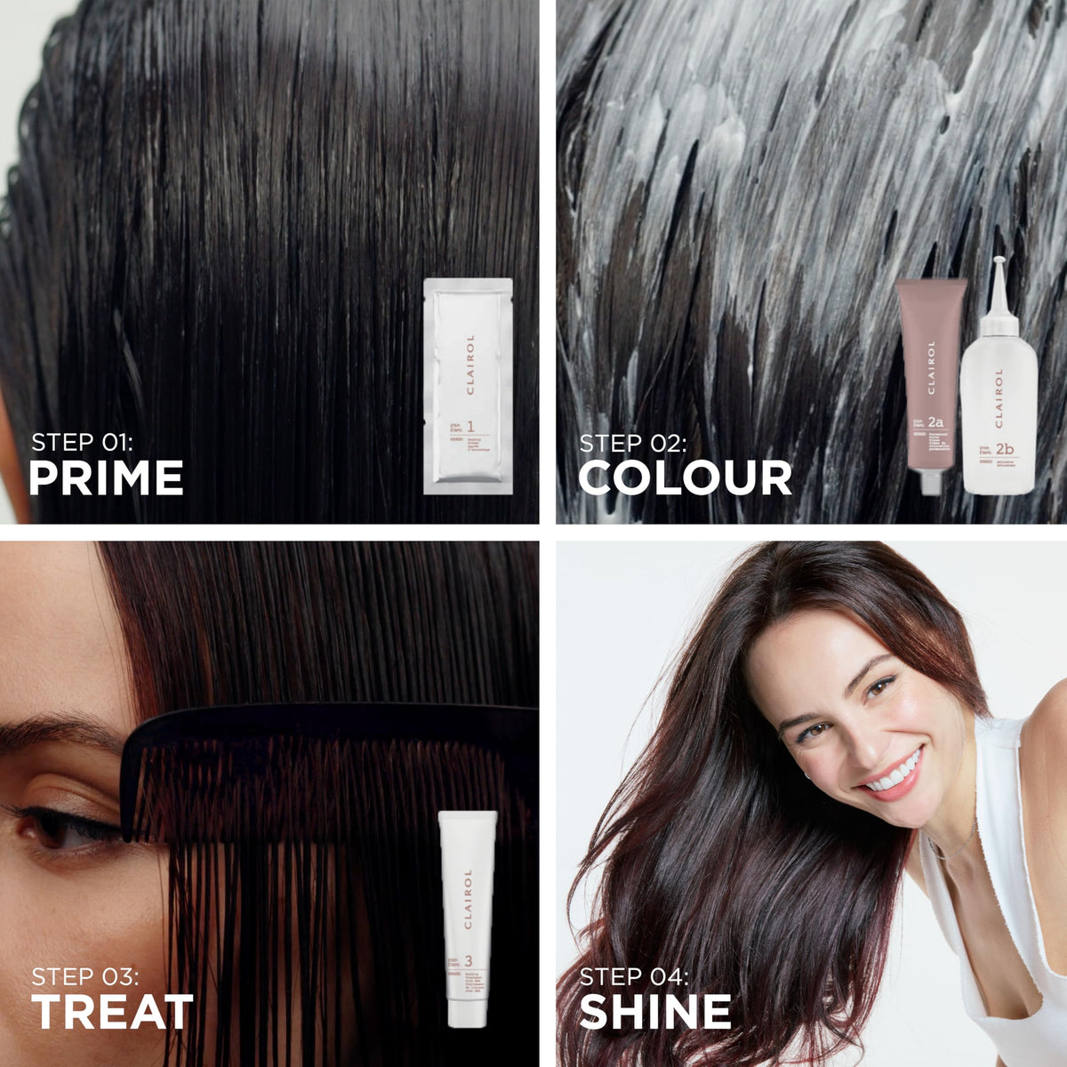 Clairol ColorStrong Permanent Colour Cream application