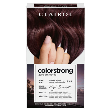 Clairol ColorStrong Permanent Hair Dye 4.63 Sunset Mauve front view