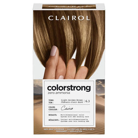 Clairol ColorStrong Permanent Hair Dye 6.3 Light Golden Brown front view