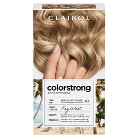 Clairol ColorStrong Permanent Hair Dye 8.1 Medium Ash Blond front view