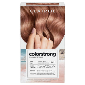 Clairol ColorStrong Permanent Hair Dye 8.63 Sunset Rose packaging front view