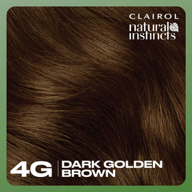 Clairol Natural Instincts 4G Dark Golden Brown hair dye lifestyle scene