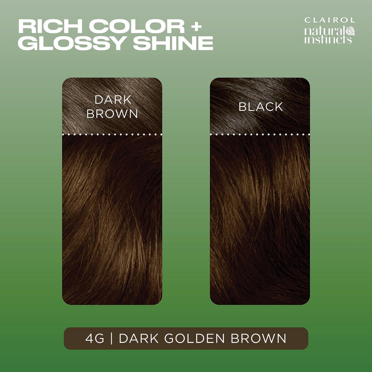 Clairol Natural Instincts 4G Dark Golden Brown hair dye mixed colour cream